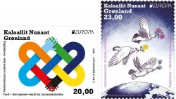 Greenland 2023 Europa CEPT Peace set of 2 stamps mint