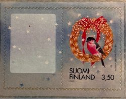 Finland 2000 Christmas special limited edition stamp with label for customer's picture Michel 1545BC MNH
