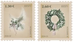 Estonia Estland Estonie 2024 Christmas Omniva set of 2 stamps MNH