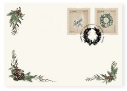 Estonia Estland Estonie 2024 Christmas Omniva set of 2 stamps FDC