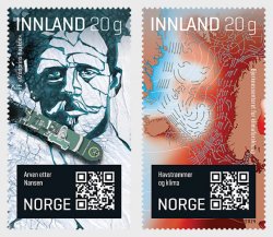 Norway Norvege Norwegen 2024 Nansen heritage Arctic research institute Set of 2 stamps MNH