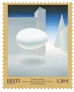 Estonia Estland Estonie 2024 Painting Art museum Omniva Stamp MNH