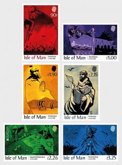 Isle of Man IOM Great Britain 2025 Europa CEPT Age of the Sea Kings Archeology set of 6 stamps MNH