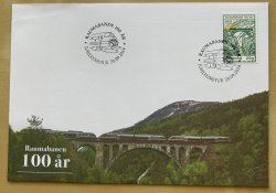 Norway 2024 Rail Anniversaries Raumabanen 100 ann Jubileum Train Bridge Limited edition special cover with rare cancellation