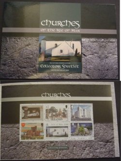 Isle of Man IOM Great Britain 2024 Churches of Man Special limited edition block in booklet MNH