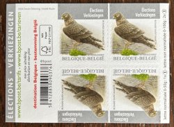 Belgium Belgique Belgien 2024 Definitives Bird Hen Harrier Quarter block 2x2 of 2 tet-beshes MNH