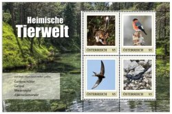 Austria Österreich L'Autriche 2024 Special set Domestic fauna in block birds mammals reptilies MNH