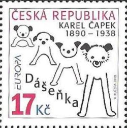 Czech Tschechien Tchèque 2010 Europa CEPT Children's books Karel Capek "Dashenka" Stamp MNH