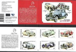 Czech Tschechien Tchèque 2012 Old luxury cars Set of 6 stamps in booklet MNH