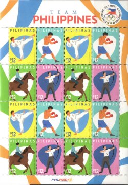 Philippines 2016 Olympic games in Rio Olympics Sheetlet MNH
