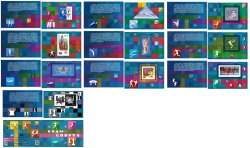 Russia 2024 Sports Chess Football Gliders etc Set of 10 limited edition special block's in booklet MNH