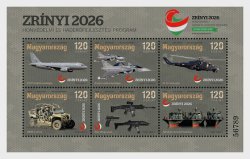Hungary 2019 Zrinyi 2026 Army Development Aviation Ships Car Military Set of 6 stamps in block MNH
