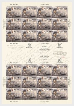 Aland Finland 2025 UNESCO Gustaf Erikson Shipping Company archives Sheetlet with labels MNH