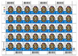 Ukraine 2025 Definitives Easter Pysanky Hutsul region village Chorny Potik Sheetlet MNH