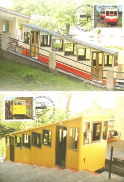 Lithuania 2004 Kaunas funiculars Set of 2 maxicards