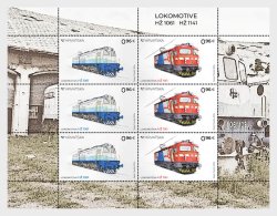 Croatia 2024 Electric Locomotives Trains Sheetlet MNH