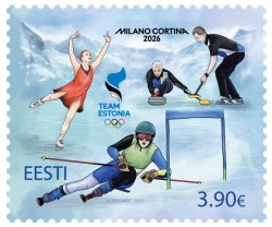 Estonia 2026 Olympic games Milano Cortina Olympics Stamp MNH