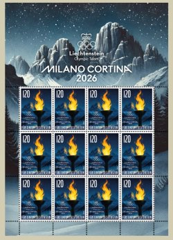 Liechtenstein 2026 Olympic games Milan and Cortina Olympics Sheetlet MNH