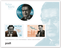 Finland 2015 Toivo Kärki composer Music Set of 3 stamps in block MNH