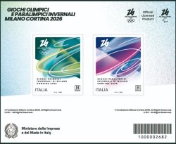 Italy 2026 Olympic games Milan Cortina Olympics Block MNH