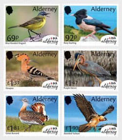 Alderney UK 2026 Birds Observatory Set of 6 stamps MNH