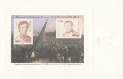 Monaco 2022 NAPOLEON I AND HONORÉ V MonacoPhil Special prinring limited edition block Arches Vellum paper MNH