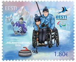 Estonia 2026 Paralympic games Milano Cortina Olympics Stamp MNH