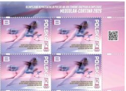 Poland 2026 Olympic games Milan Cortina Olympics Corner quarter-block 2x2 MNH