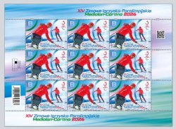 Poland 2026 Paralympic games Milan Cortina Olympics Sheetlet MNH