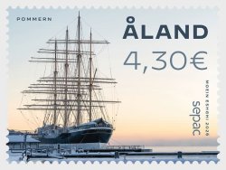 Aland Finland 2026 SEPAC joint issue Iconic Landmarks Pommern sailship Stamp MNH