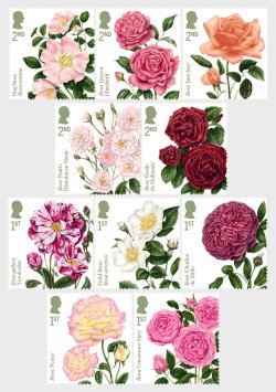 Great Britain United Kingdom 2026 Flowers Roses Set of 10 stamps MNH