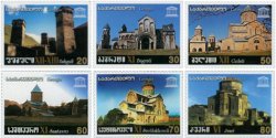Georgia 2004 UNESCO Old churches Set of 6 stamps MNH