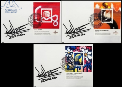 Latvia 2026 Olympic Games Milan Cortina Champions Set of 3 block's FDC's