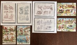 Czech 2021 - 2025 Fauna Flora Wild nature parks RARE set of 4 block's and it's numbered lux-block's monochrome prints MNH