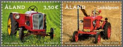 Aland Finland 2022 Veteran Tractors set of 2 stamps MNH