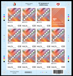 Malta 2026 Europa CEPT 70 ann Sheetlet with label MNH