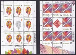 Slovenia 2026 Europa CEPT 70 ann Joint issue Set of 2 sheetlets with labels MNH