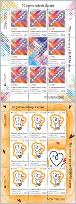Montenegro 2026 Europa CEPT Joint issue Set of 2 sheetlets with labels MNH