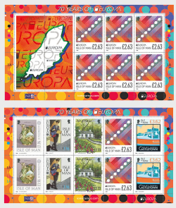 Isle of Man IOM Great Britain 2026 Europa CEPT 70 ann Joint issue Set of 2 sheetlets MNH