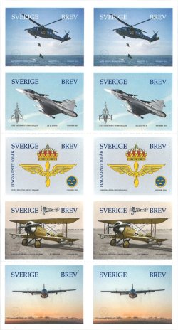 Sweden 2026 Royal Air force Airplanes Booklet / sheetlet of 2 sets MNH