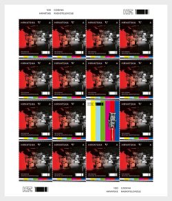 Croatia 2026 Croatian Radiotelevision 100 ann Sheetlet with label MNH