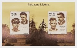 Lithuania 2021 Partisans against Soviet occupation Set of 2 stamps in block MNH