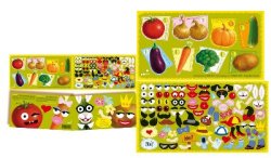 Finland 2010 Happy vegetables Set of 8 stamps in booklet with stickers MNH