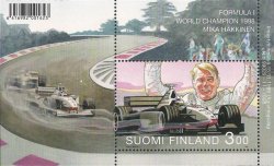 Finland 1999 Formula-1 World Champion Mika Häkkinen block MNH
