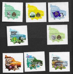 Norfolk Islands Australia 1978 Scout Girl Guides Movements Set of 8 special stamps MNH
