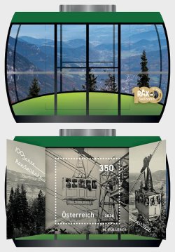 Austria 2026 Rax Cable Car train 100 ann Special Block MNH