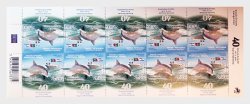 Portugal 2017 Friendship 40 ann Joint Israel Dolphin Flags Ship Sheetlet of 5 tete-beshes MNH