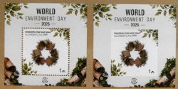 Azerbaijan 2026 World Environment Day Set of Perforated and Imperforated block's MNH