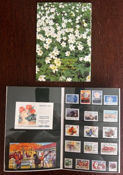 Finland 1990 Year set Stamps and blocks MNH in official pack