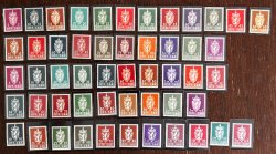 Norway 1956 - 1982 Collection of 52 official definitives stamps MNH